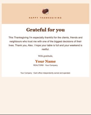 Holiday Greeting email template